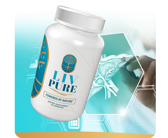 Liv Pure single displayed bottle